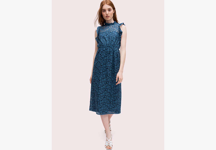 Flora Lace Ruffle Dress | Kate Spade UK