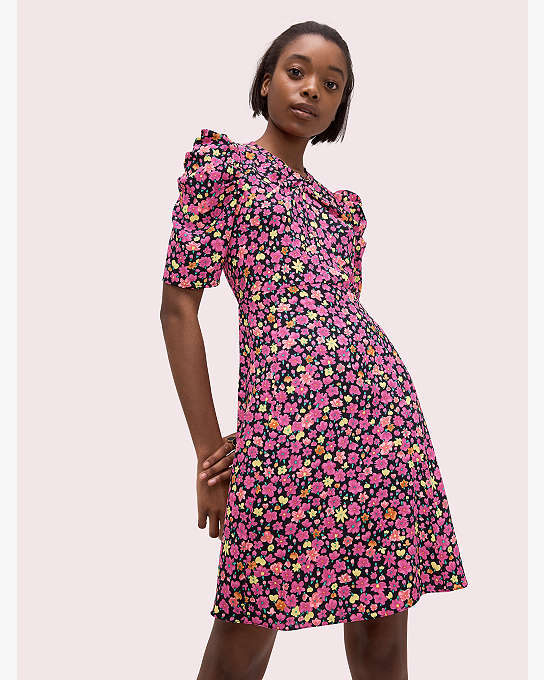 Marker Floral A Line Dress | Kate Spade New York