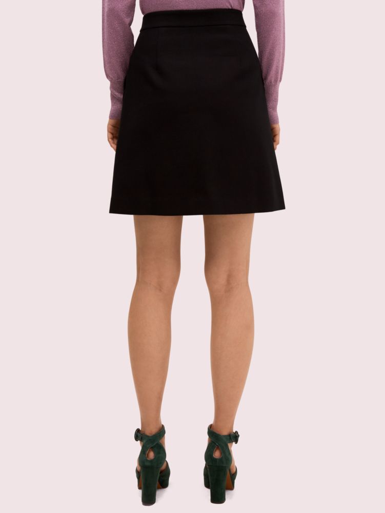 Women's black spade pocket skirt | Kate Spade New York FR