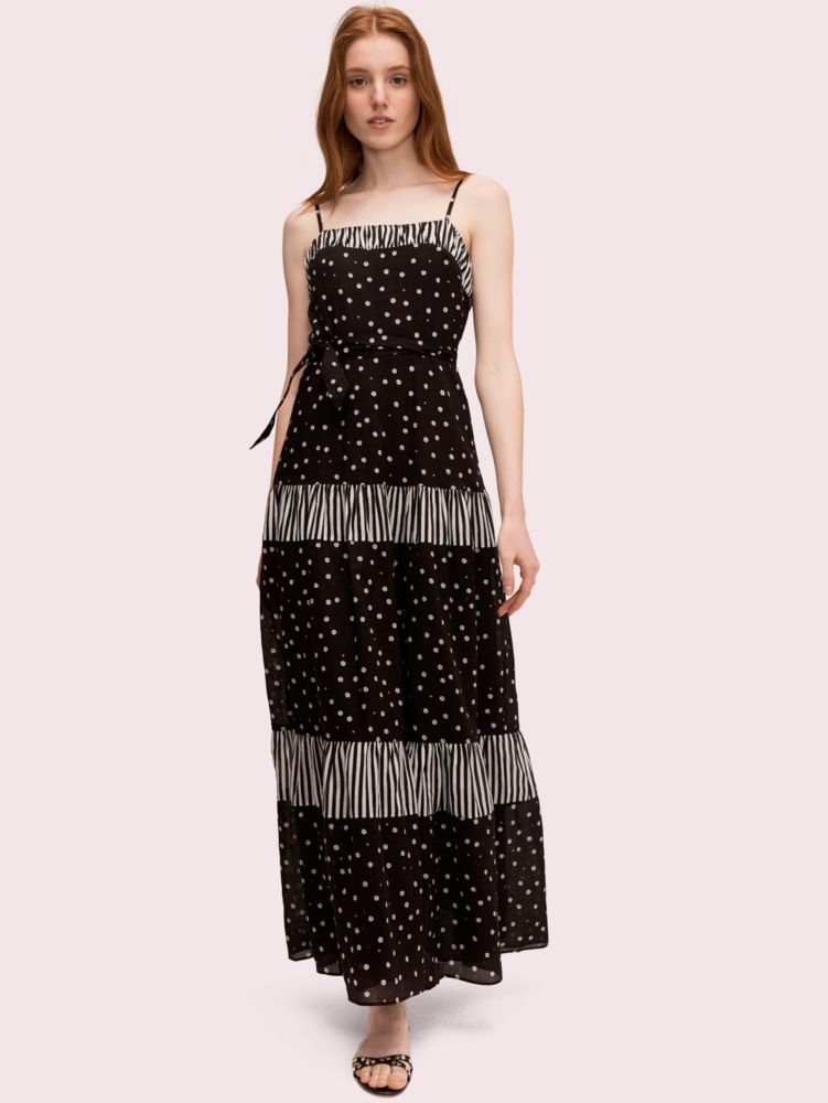 kate spade black polka dot dress