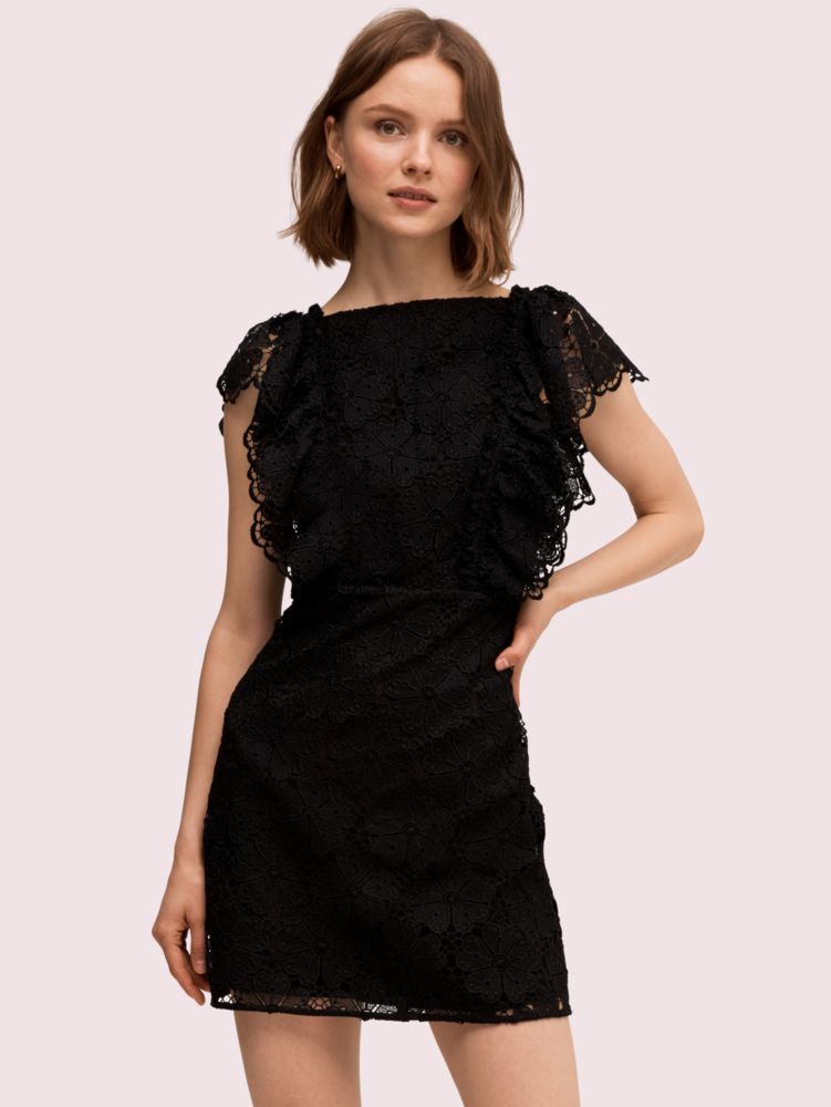 kate spade black lace dress