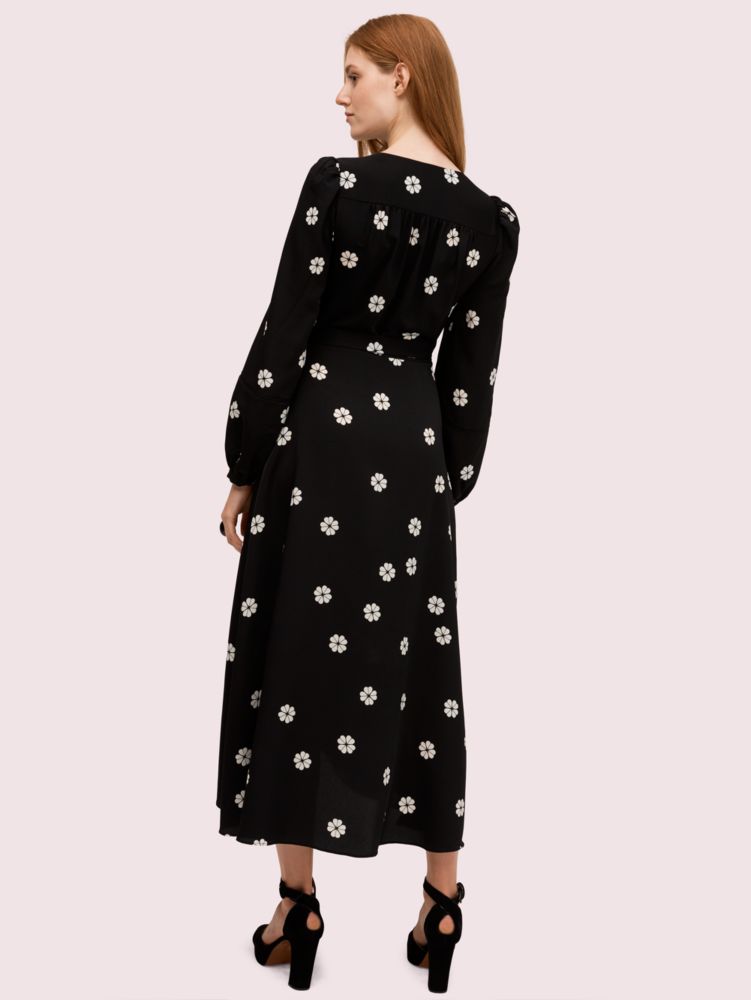 Spade Clover Toss Wrap Dress | Kate Spade UK