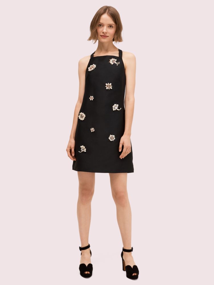 kate spade black floral dress