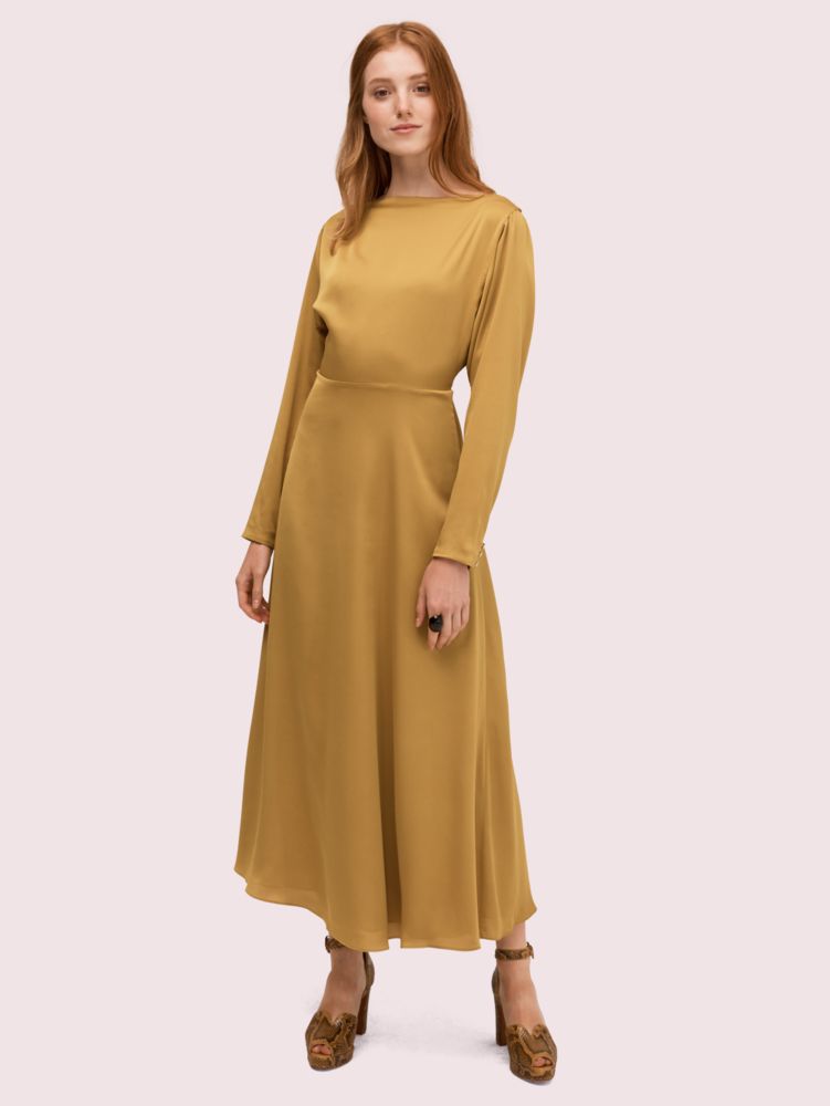 kate spade satin midi dress