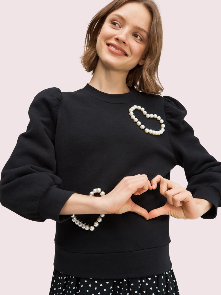 kate spade heart sweatshirt