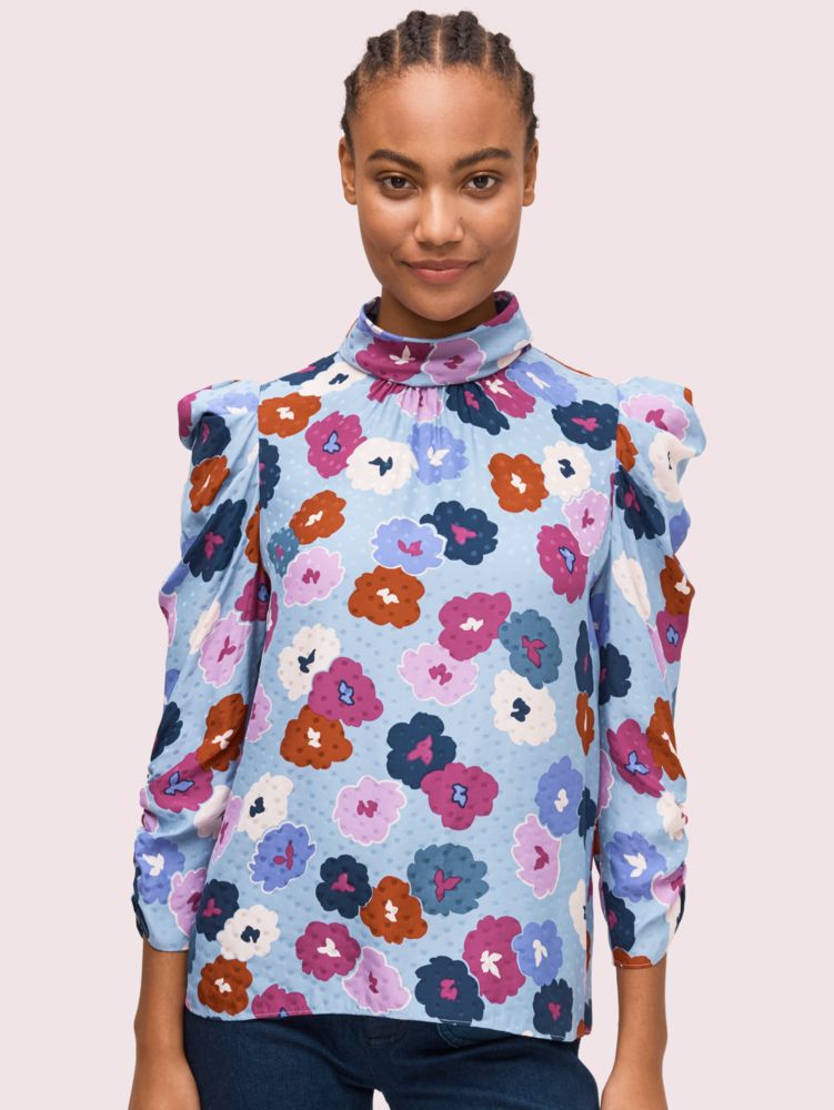 Women's rain drop winter garden blouse | Kate Spade New York Ireland