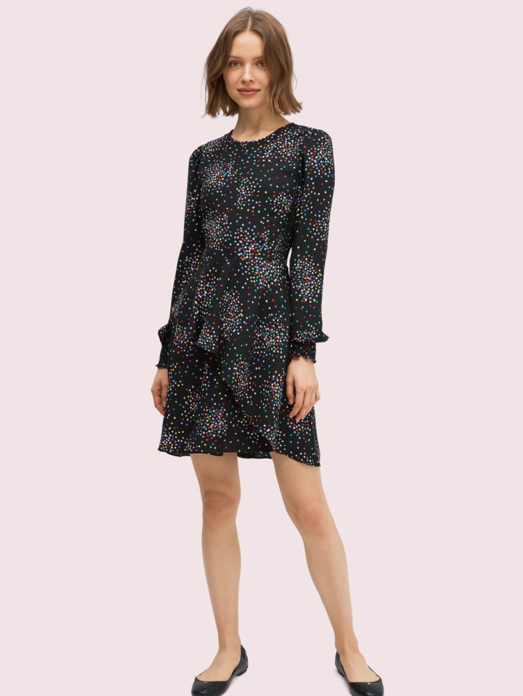Confetti Cheer Smocked Dress Kate Spade New York