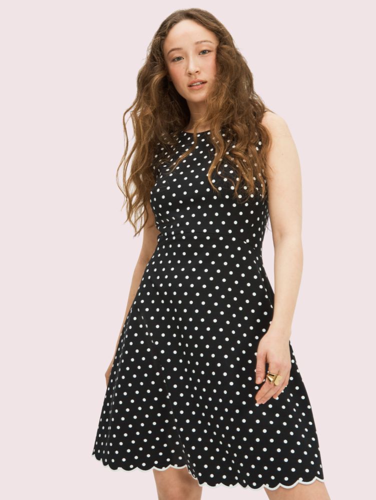 kate spade scallop ponte dress