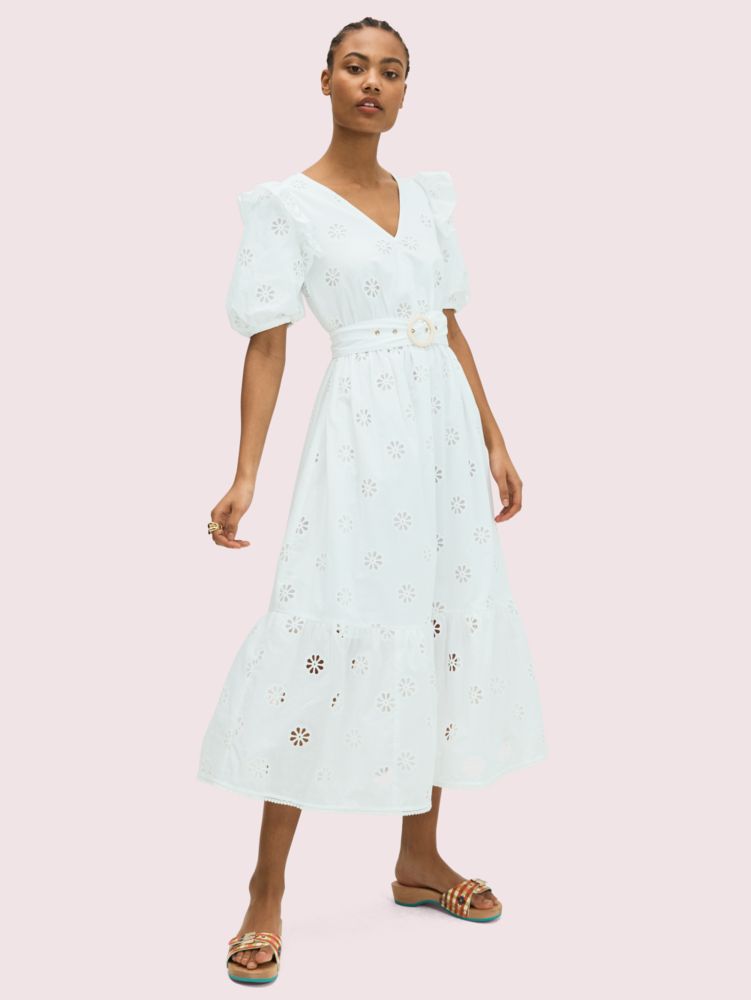 kate spade white eyelet dress