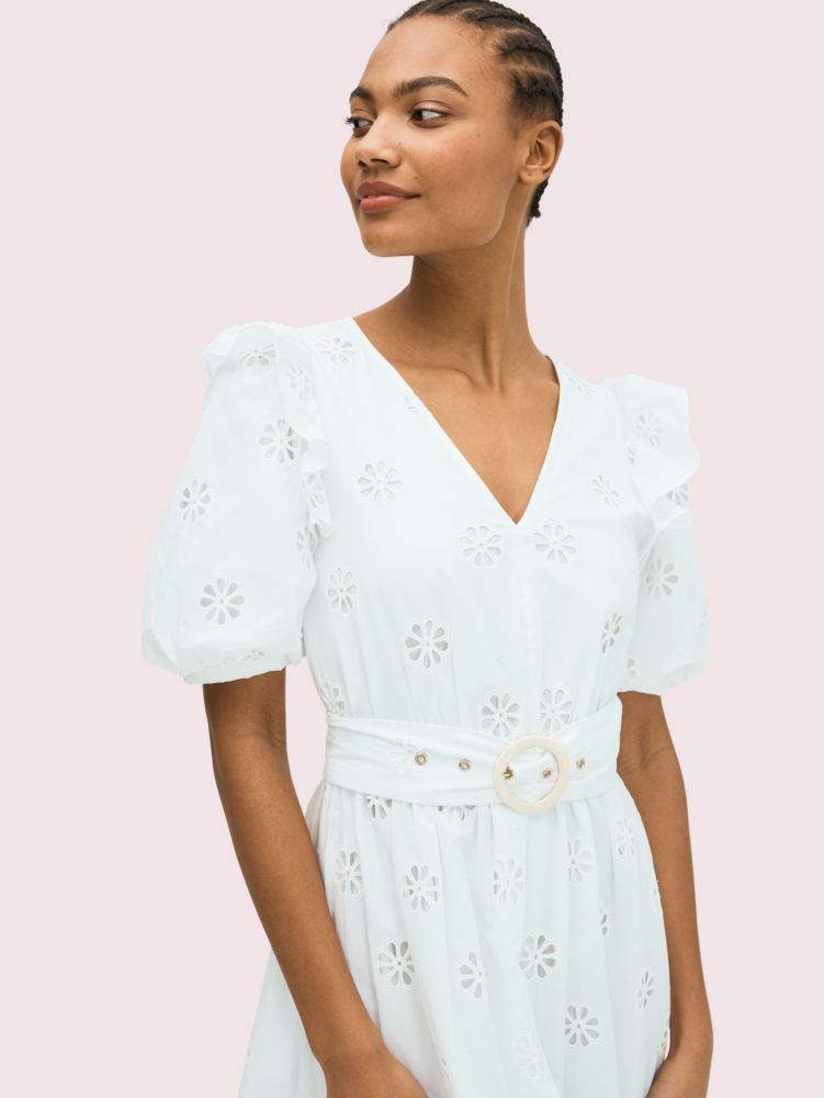 Spade Clover Eyelet Dress | Kate Spade New York