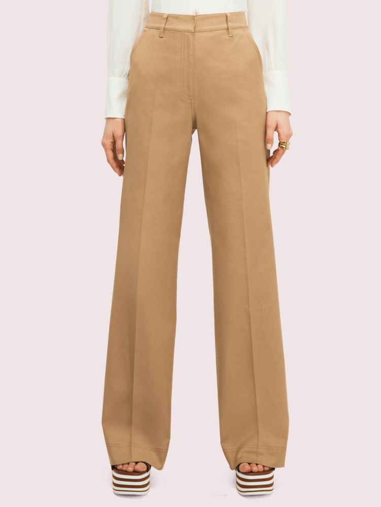 Solid Cotton Trouser | Kate Spade New York