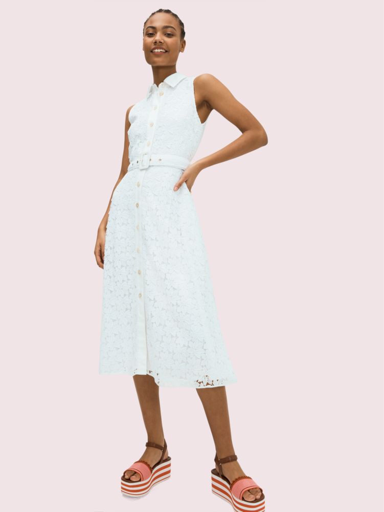 kate spade white lace dress