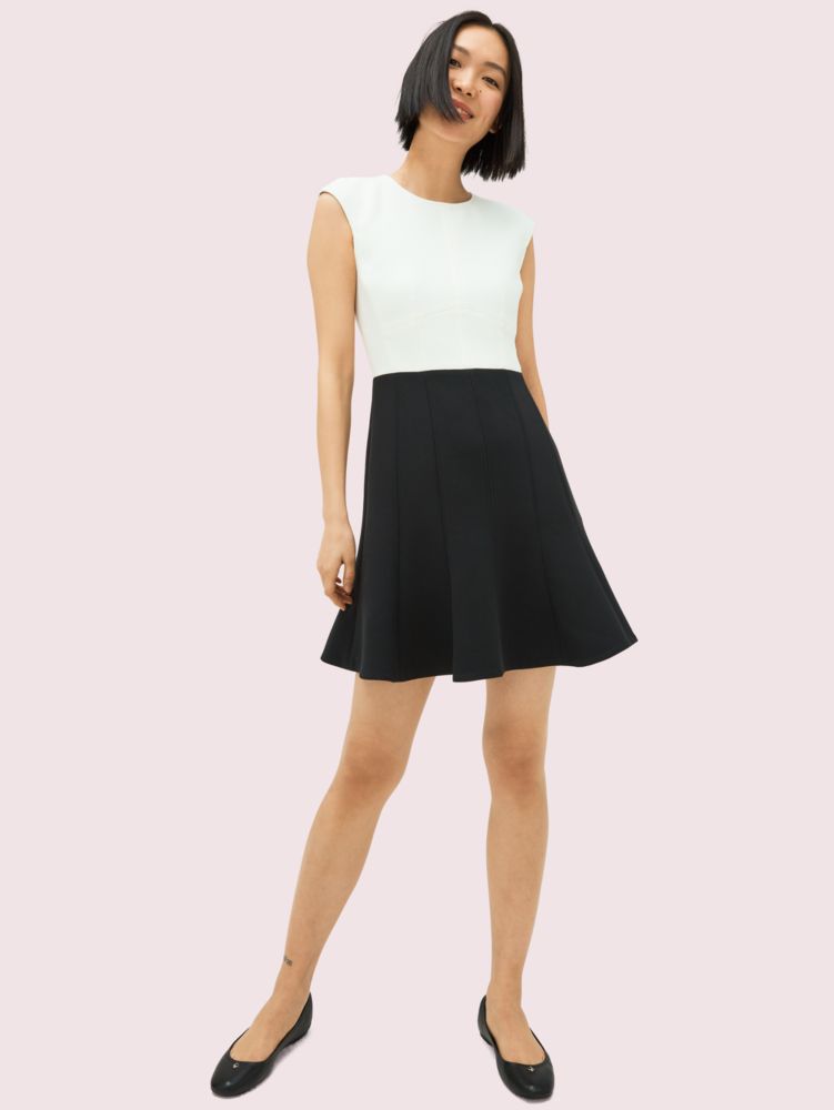 kate spade white colorblock dress