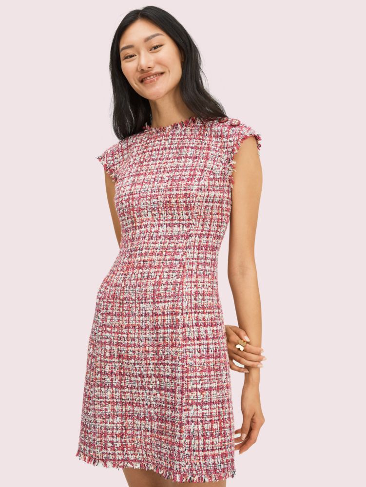 tweed pink dress