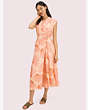 Falling Flower Jacquard Dress, Light Guava Juice, Product