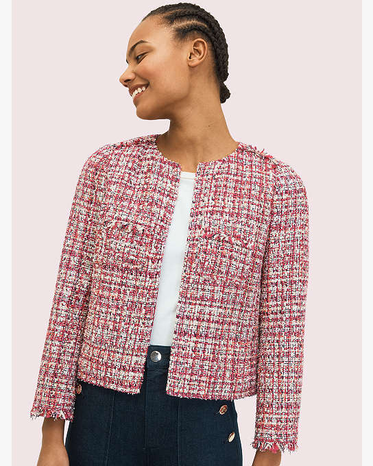 Textured Tweed Jacket | Kate Spade New York