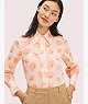 Falling Flower Voile Blouse, Fire Lily, ProductTile