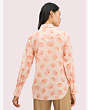 Falling Flower Voile Blouse, Fire Lily, Product