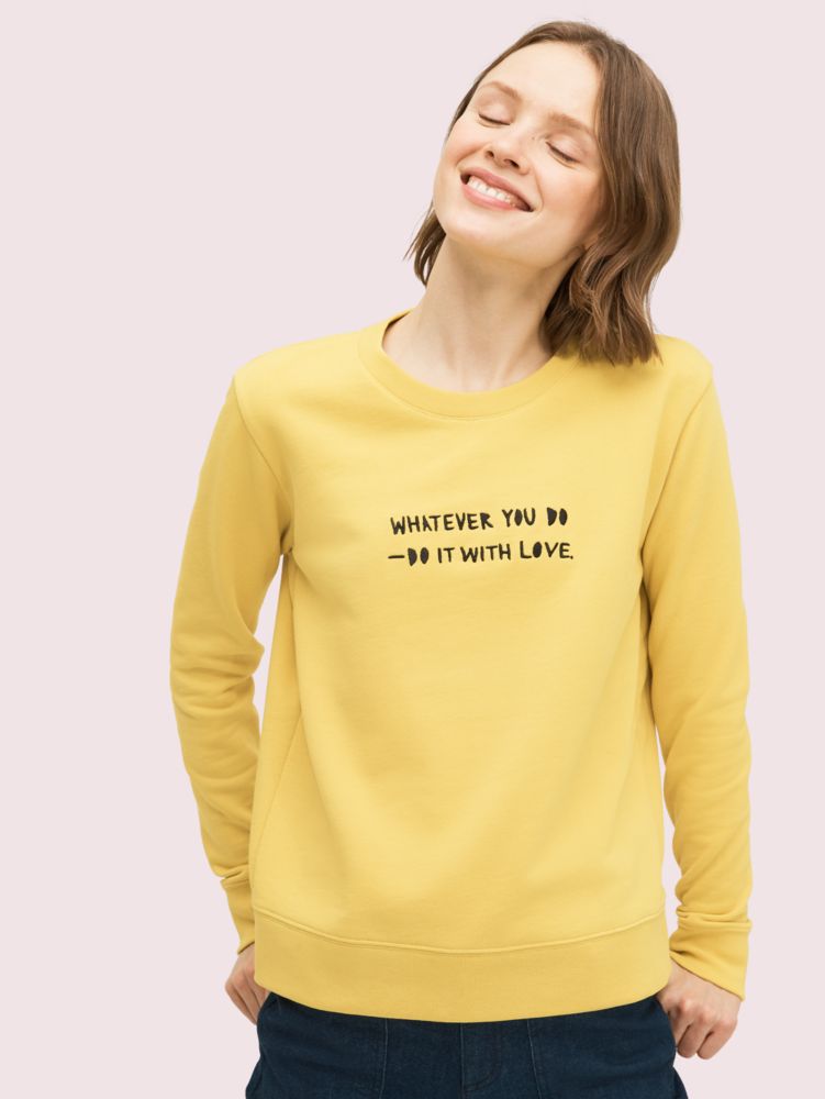 kate spade heart sweatshirt