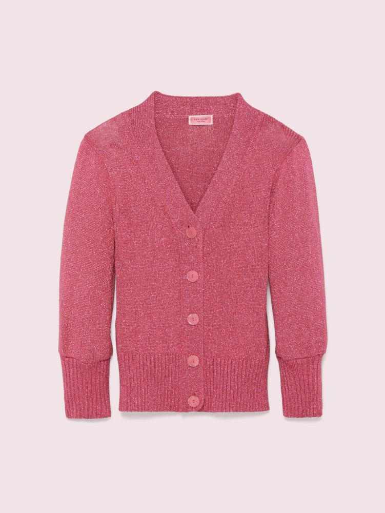 Metallic Cardigan, Cherry Quartz, ProductTile