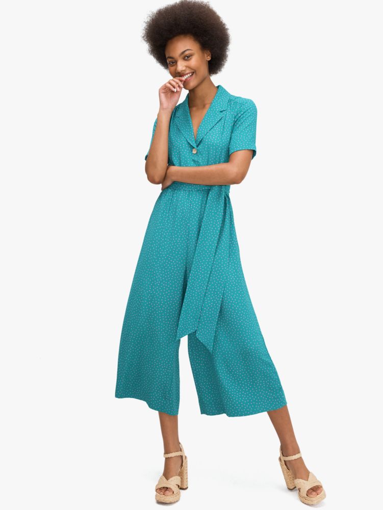 Women's emerald coast poolside dot jumpsuit | Kate Spade New York NL