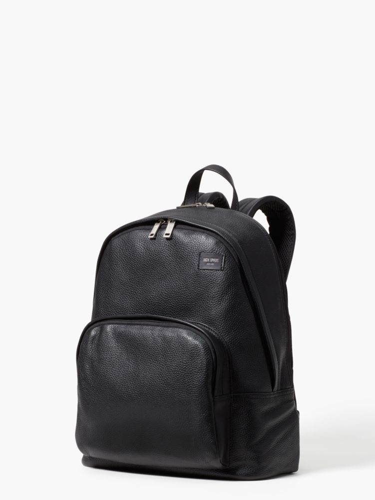 black leather kate spade backpack