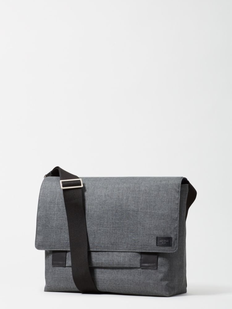 Men's grey tech oxford field messenger | Kate Spade New York Belgium