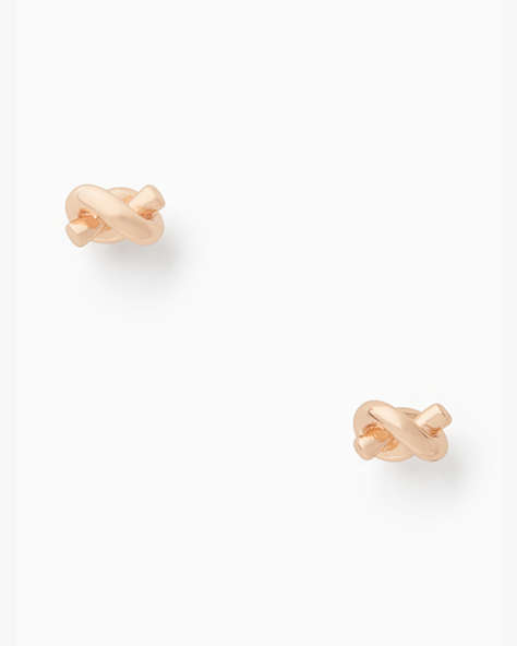 Sailor's Knot Studs, Rose Gold, ProductTile