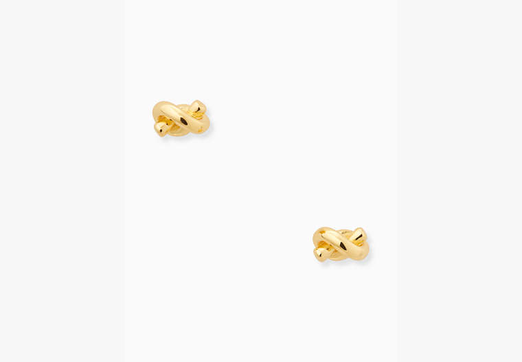 Sailor's Knot Studs, Gold, Product