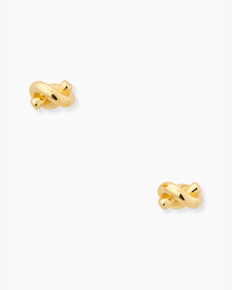 Kate Spade,sailor's knot studs,earrings,Gold