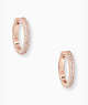 Save The Date Pave Huggies, Clear/Rose Gold, ProductTile