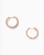 Save The Date Pave Huggies, Clear/Rose Gold, Product