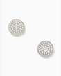 Shine On Pave Studs, Clear/Silver, Product