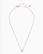 Yours Truly Pave Heart Mini Pendant, Clear/Rose Gold, Product