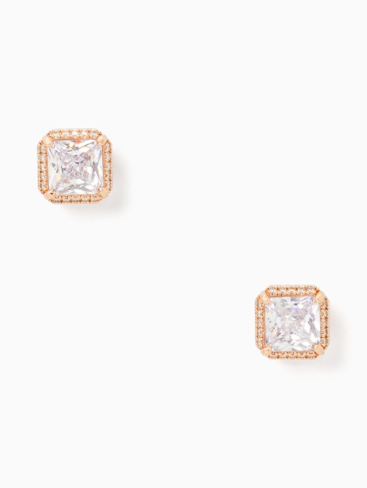 Save The Date Pave Princess Cut Studs | Kate Spade Surprise