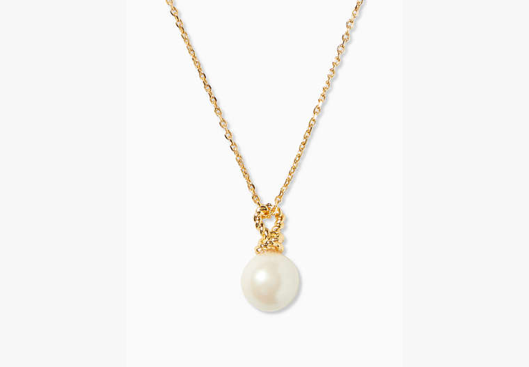 Sailor's Knot Drop Pendant Necklace, Cream Multi, Product