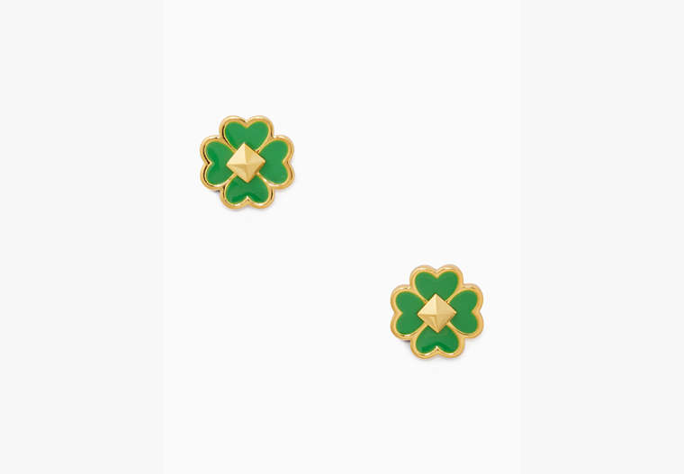 Spades & Studs Enamel Studs, Green Bean, Product image number 0