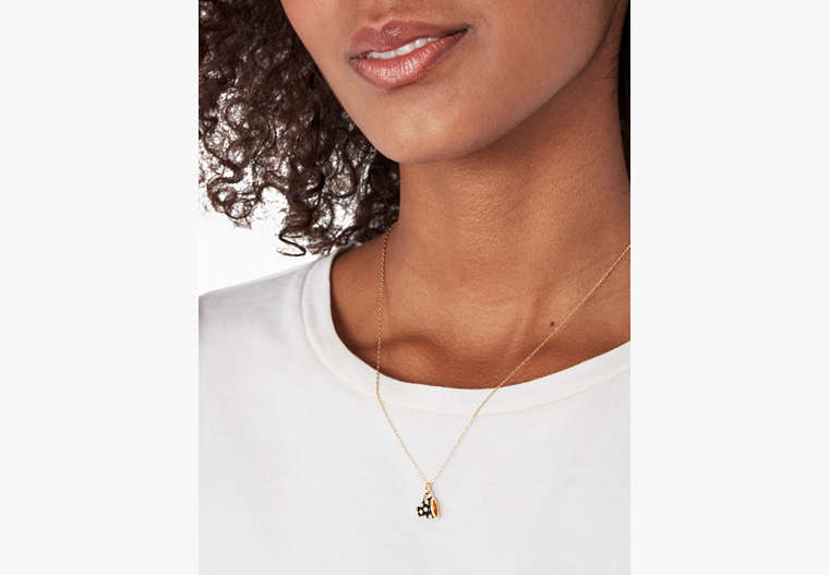 Teacup Mini Pendant Necklace, Neutral Multi, Product