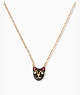 House Cat Mini Pendant Necklace, Black Multi, ProductTile