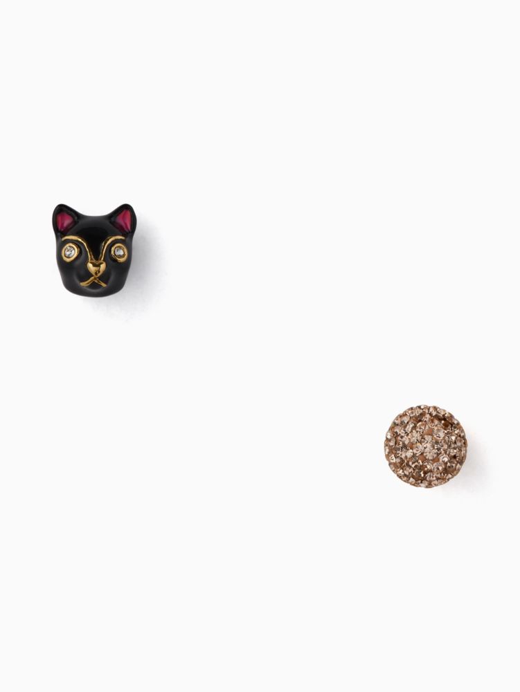 House Cat Asymmetrical Stud Earrings | Kate Spade Surprise
