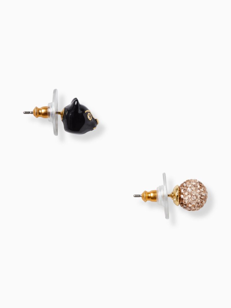 House Cat Asymmetrical Stud Earrings | Kate Spade Surprise