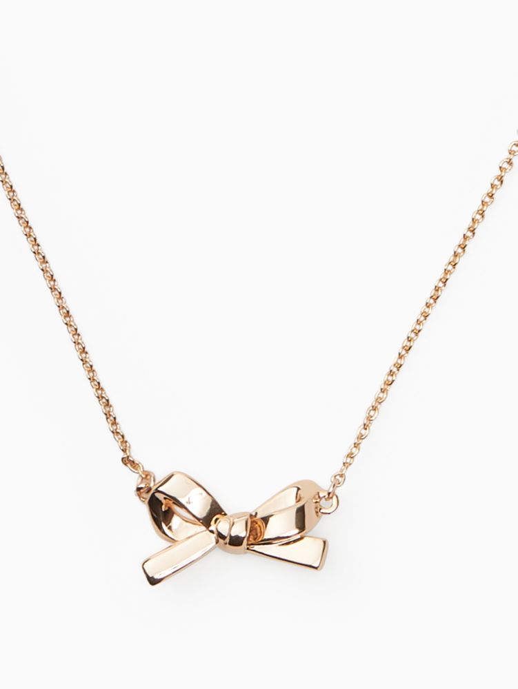 Skinny Mini Bow Mini Pendant Necklace | Kate Spade Outlet