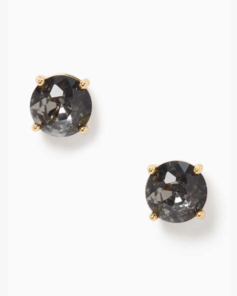 Kate Spade,gumdrops studs,earrings,Black/Diamond