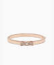 Ready Set Bow Pave Bow Bangle, Clear/Rose Gold, ProductTile