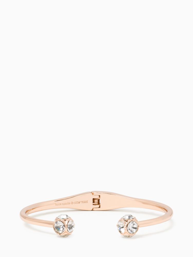 Lady Marmalade Open Cuff, Clear/Rose Gold, Product