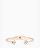 Lady Marmalade Open Cuff, Clear/Rose Gold, ProductTile