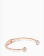 Lady Marmalade Open Cuff, Clear/Rose Gold, Product
