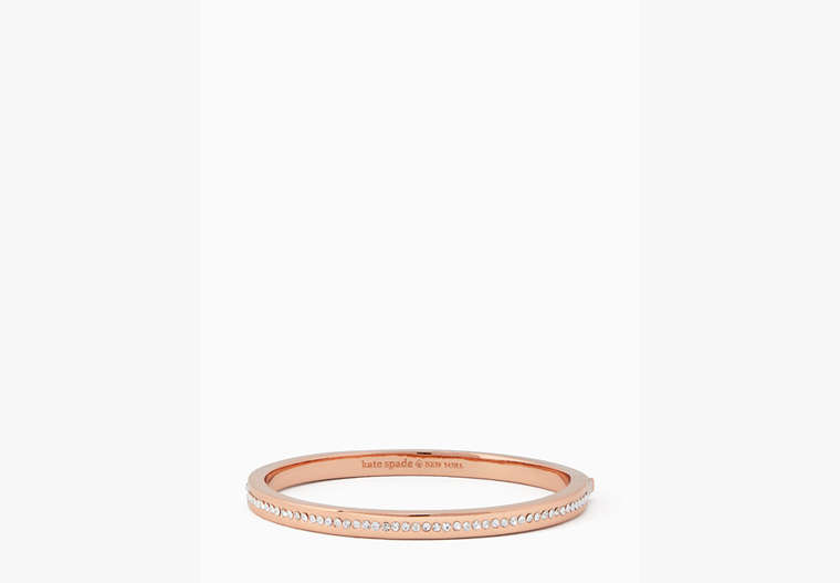 Ring It Up Pave Bangle, Clear/Rose Gold, Product