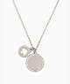 Spot The Spade Pave Charm Pendant, Clear/Silver, ProductTile