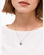 Spot The Spade Pave Charm Pendant, Clear/Silver, Product